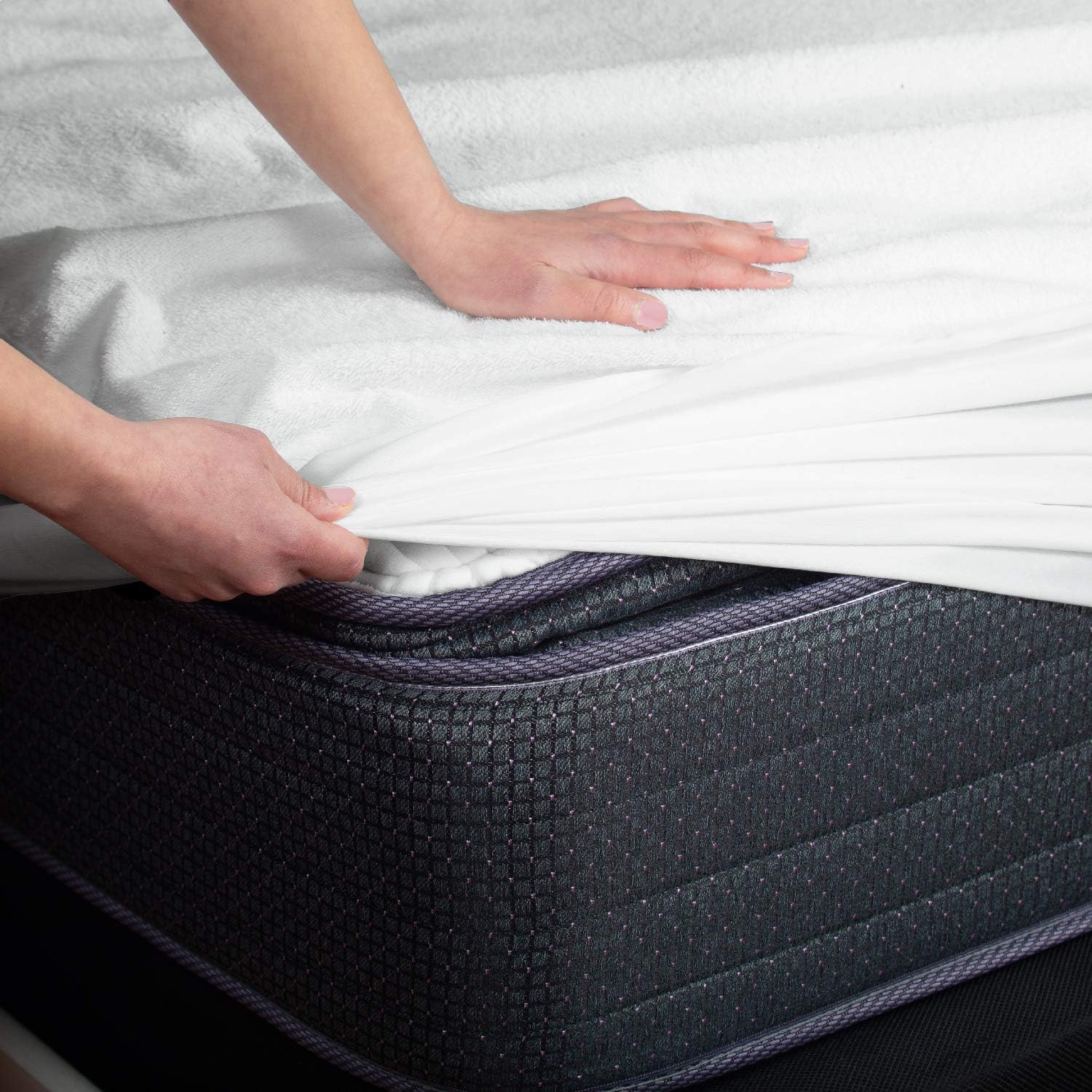 Waterproof Terry Bed Sheet Protector Extra Deep 30cm, All UK Sizes Including Cot - High Living