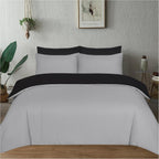 4AS Reversible Duvet Cover Set – Pink and Black Luxury Bedding