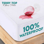 Extra Deep Waterproof Terry Bed Sheet Protector – Cozy, Breathable &amp; 100% Leak-Proof Comfort | Multiple UK Sizes - 4A's Global