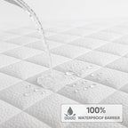 Premium Bamboo Waterproof Mattress Protector – Breathable & Hypoallergenic Fitted Cover