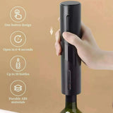 Automatic Electric Wine Bottle Opener Gift Set – Rechargeable with Wine Accessories UK 4A's Global