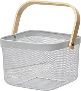 Fruit Basket Shower Handle Food Storage Fruit Steel Mesh Shopping Organiser   Kitchen Metal - 4A's Global