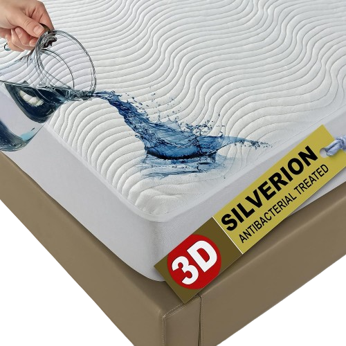 3D Air Layer Bamboo Fabric Mattress Topper Pad – Cooling, Breathable &amp; Hypoallergenic Comfort | Multiple Sizes - 4A's Global