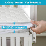 Baby Cot Mattress Protector Microfiber in Hexagonal Design  360 Elasticated Ultra Soft Breathable Machine Wash Noiseless for Toddlers Mattress Topper Protector Bed Sheet Kids Bedding Hypoallergenic - 4A's Global
