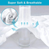 Baby Mattress Protector for Moses Basket, Cradle, Bassinet, Crib &amp; Pram Basket – Soft, Breathable &amp; Gentle Cover Hexagonal Design (75x37+15cm) - 4A's Global