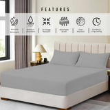 Extra Deep 30cm Fitted Bed Sheet – Luxury Hotel-Quality Deep Pocket Sheet for Perfect Mattress Fit - 4A's Global