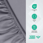 Extra Deep 30cm Fitted Bed Sheet – Luxury Hotel-Quality Deep Pocket Sheet for Perfect Mattress Fit - 4A's Global