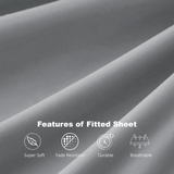Extra Deep 30cm Fitted Bed Sheet – Luxury Hotel-Quality Deep Pocket Sheet for Perfect Mattress Fit - 4A's Global