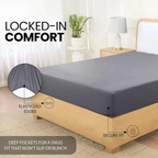 Extra Deep 30cm Fitted Bed Sheet – Luxury Hotel-Quality Deep Pocket Sheet for Perfect Mattress Fit - 4A's Global