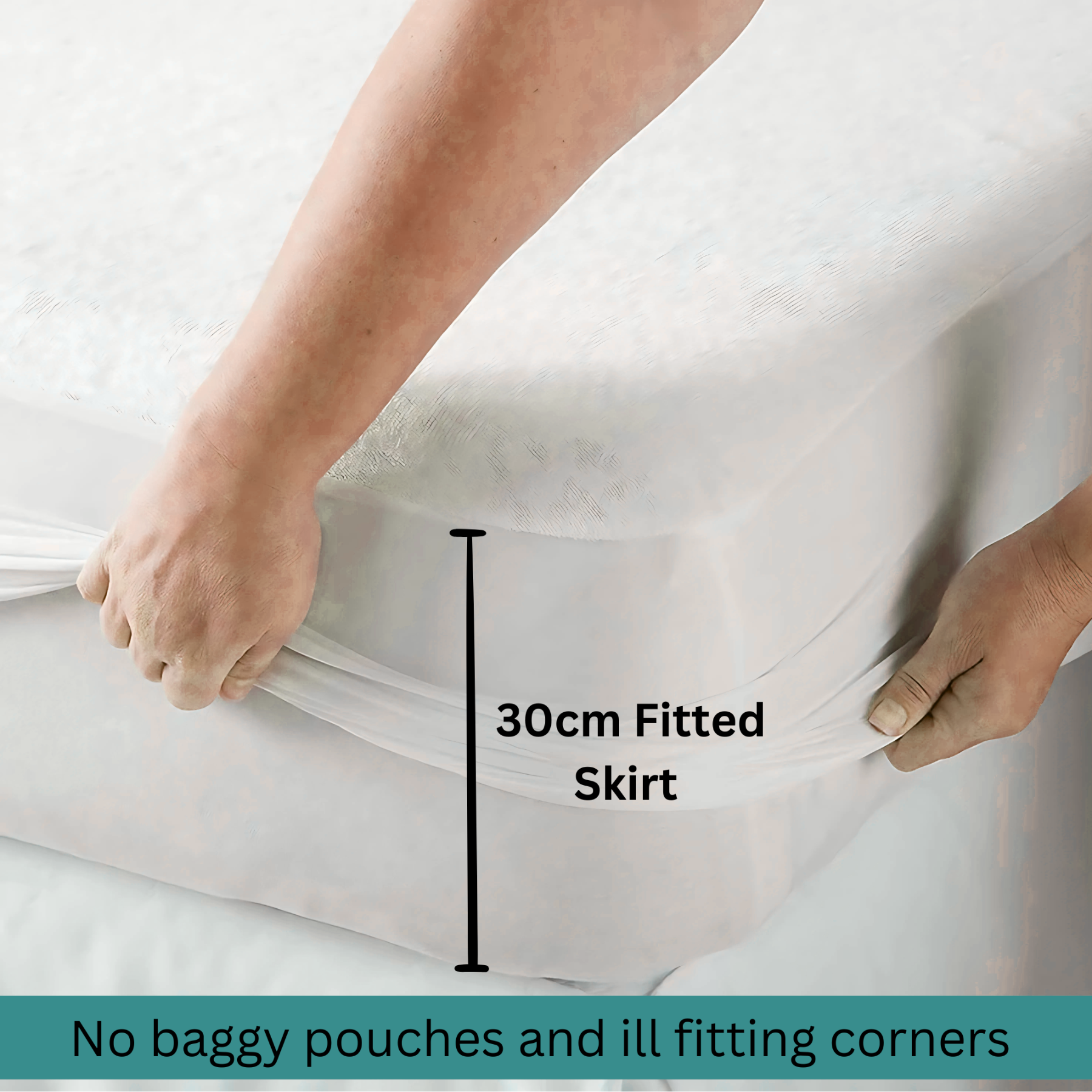 Waterproof Terry Winter Bed Sheet  – Soft, Breathable &amp; Allergy-Proof Bedding Protection - 4A's Global