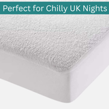 Waterproof Terry Winter Bed Sheet  – Soft, Breathable &amp; Allergy-Proof Bedding Protection - 4A's Global