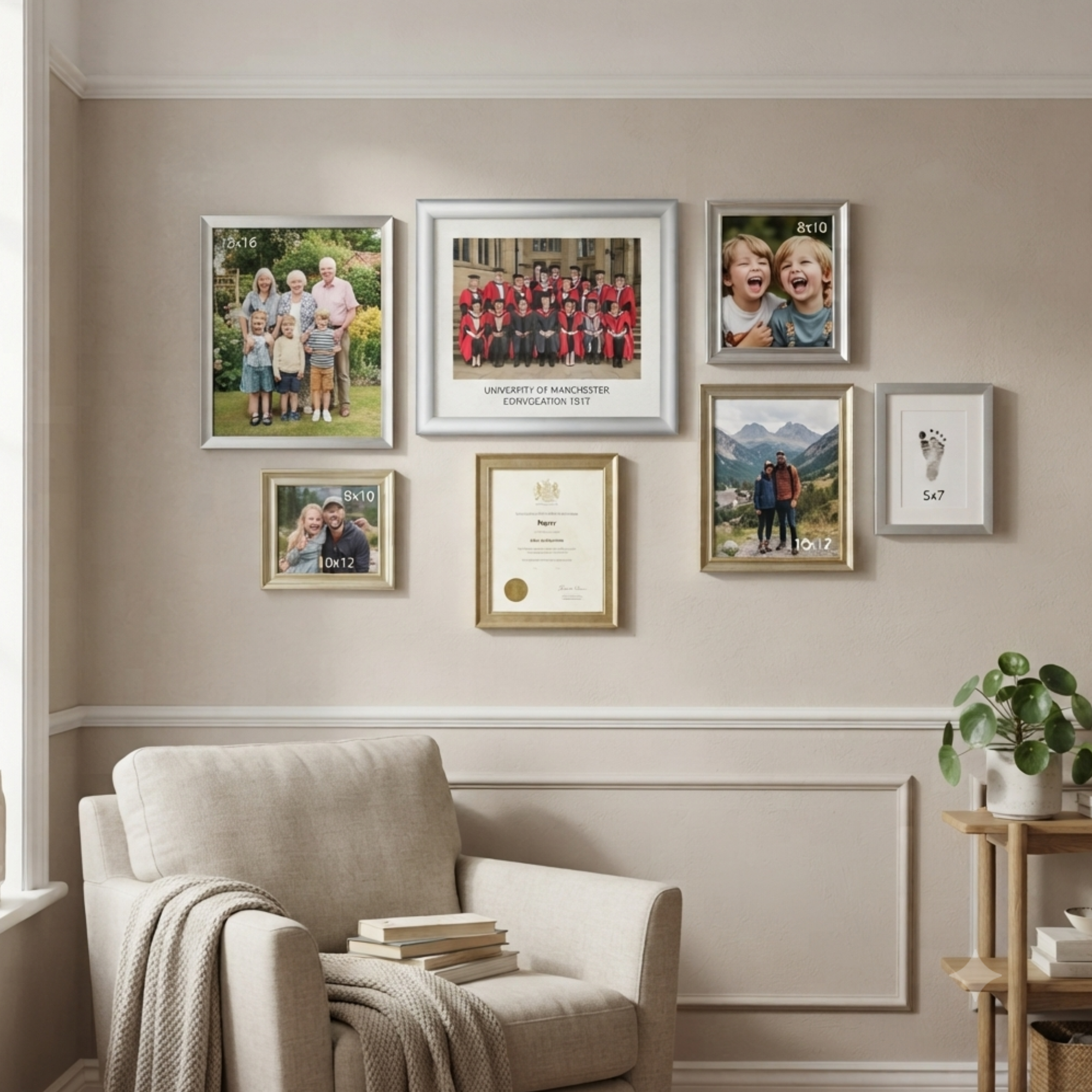 A2 Snap Frame Poster Holder Wall Display Silver Aluminium for Retail and Office - SGM - 4A's Global