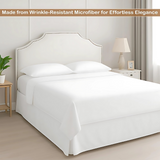 Luxury Pleated Valance Sheets – Hotel Quality Poly-Cotton Platform Base Sheets for Ultimate Comfort &amp; Style - 4A's Global