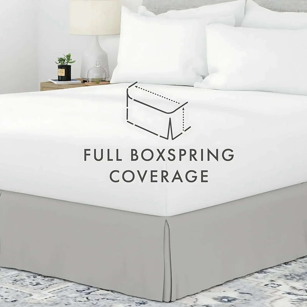 Luxury Pleated Valance Sheets – Hotel-Quality Polycotton Bedding for a Stylish Bedroom Upgrade - 4A's Global