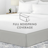 Luxury Pleated Valance Sheets – Hotel Quality Poly-Cotton Platform Base Sheets for Ultimate Comfort &amp; Style - 4A's Global