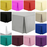 Luxury Pleated Valance Sheets – Hotel Quality Poly-Cotton Platform Base Sheets for Ultimate Comfort &amp; Style - 4A's Global