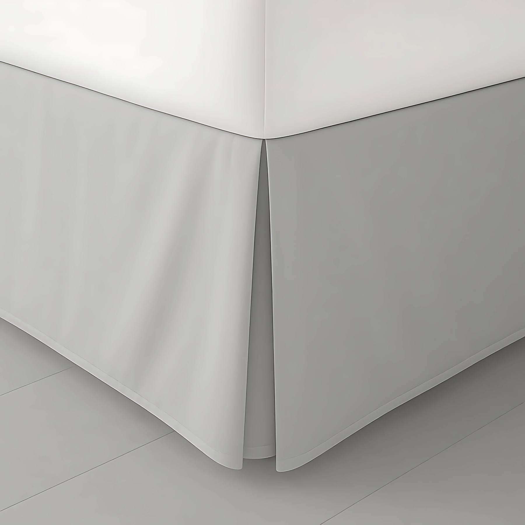 Luxury Pleated Valance Sheets – Hotel Quality Poly-Cotton Platform Base Sheets for Ultimate Comfort &amp; Style - 4A's Global