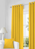 Thermal Thick Blackout Eyelet Ring Curtain - Blackout Curtains - Ochre Yellow - 4A's Global