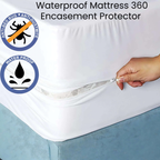 HH Fully Zippered Waterproof Mattress Protector Encasement – Bed Bug Proof, Anti-Allergy &amp; Deep Fit (Copy) - 4A's Global
