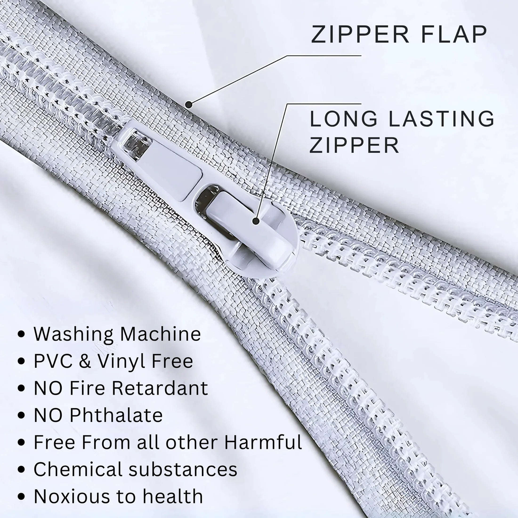 HH Fully Zippered Waterproof Mattress Protector Encasement – Bed Bug Proof, Anti-Allergy &amp; Deep Fit (Copy) - 4A's Global