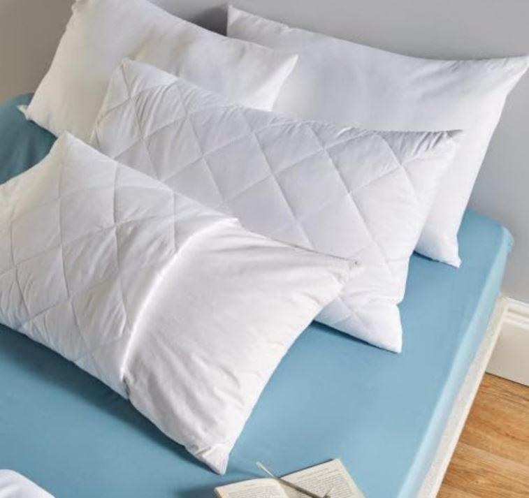 Highliving Zipped Quilted Pillow Protector Anti Allergy - Pair - 4A's Global
