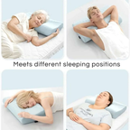Memory Foam Bounce Back Pillow – Cool Comfort, Fresh Mornings Removable Cover – Ergonomic Contour Neck Support - 4A's Global