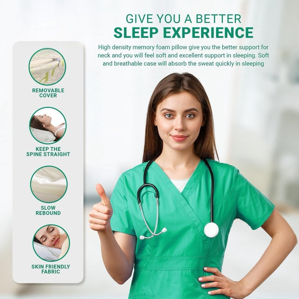 Crushed Memory Foam Bamboo Pillow Adjustable Cooling Hypoallergenic - 4AS - 4A's Global