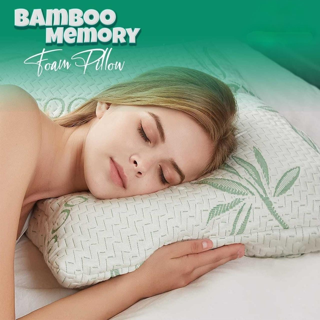 Crushed Memory Foam Bamboo Pillow Adjustable Cooling Hypoallergenic - 4AS - 4A's Global