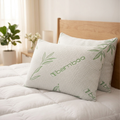 Crushed Memory Foam Bamboo Pillow Adjustable Cooling Hypoallergenic - 4AS - 4A's Global