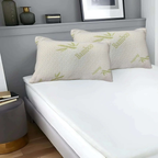Crushed Memory Foam Bamboo Pillow – Cooling, Adjustable &amp; Hypoallergenic | 39 x 64 x 16 cm / 15.3 x 25.2 x 6.3 in - 4A's Global