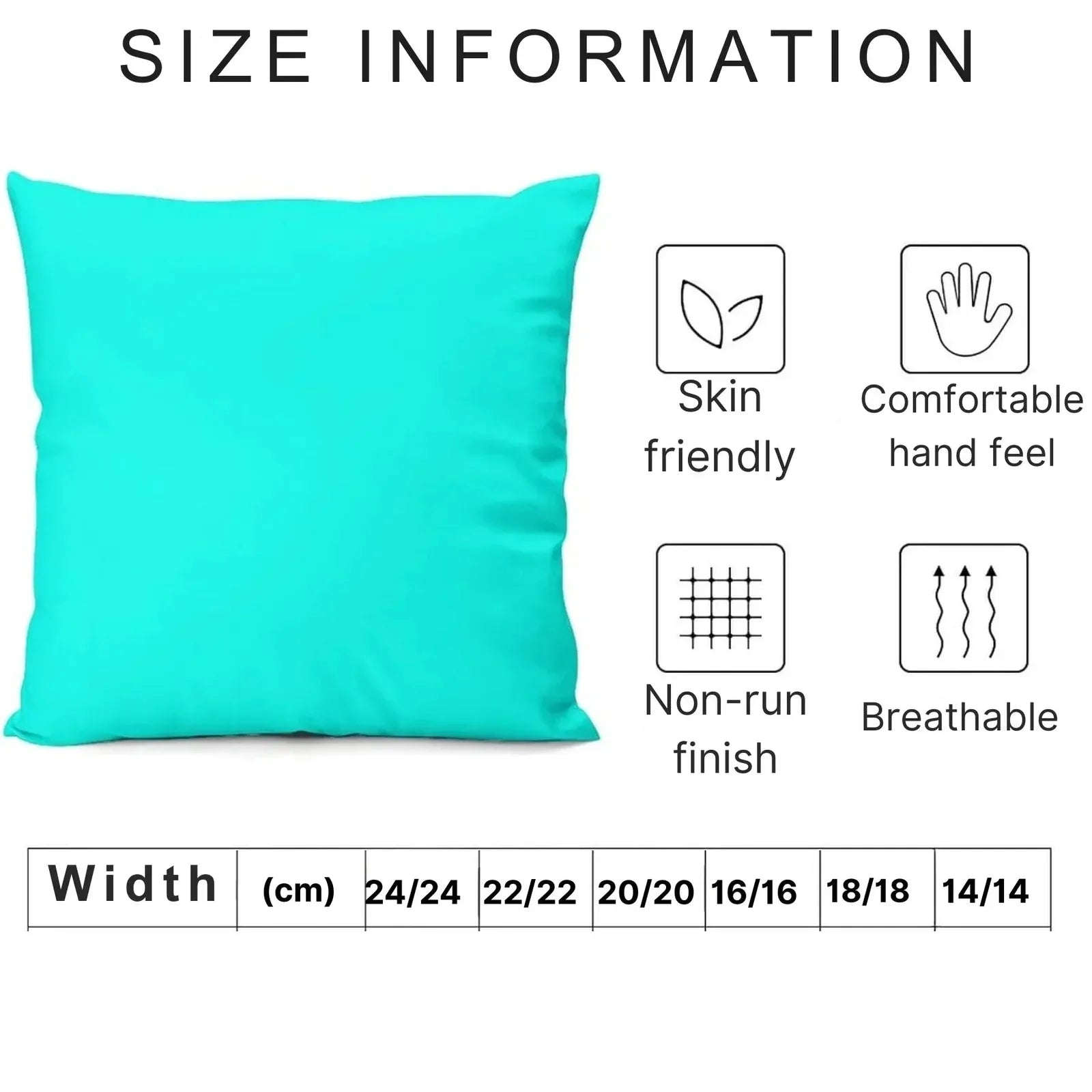 Plain Dyed Percale Cushion Covers – Stylish Sofa &amp; Bedroom Décor | Multiple Sizes &amp; Colors - 4A's Global
