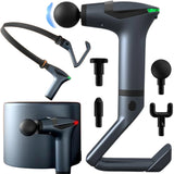 Detachable Handle Massage Gun | 15-Speed Percussion Massager with 4 Heads & Rechargeable Design for Neck, Back, Shoulders & Legs