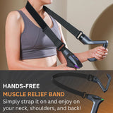 Detachable Handle Massage Gun | 15-Speed Percussion Massager with 4 Heads & Rechargeable Design for Neck, Back, Shoulders & Legs