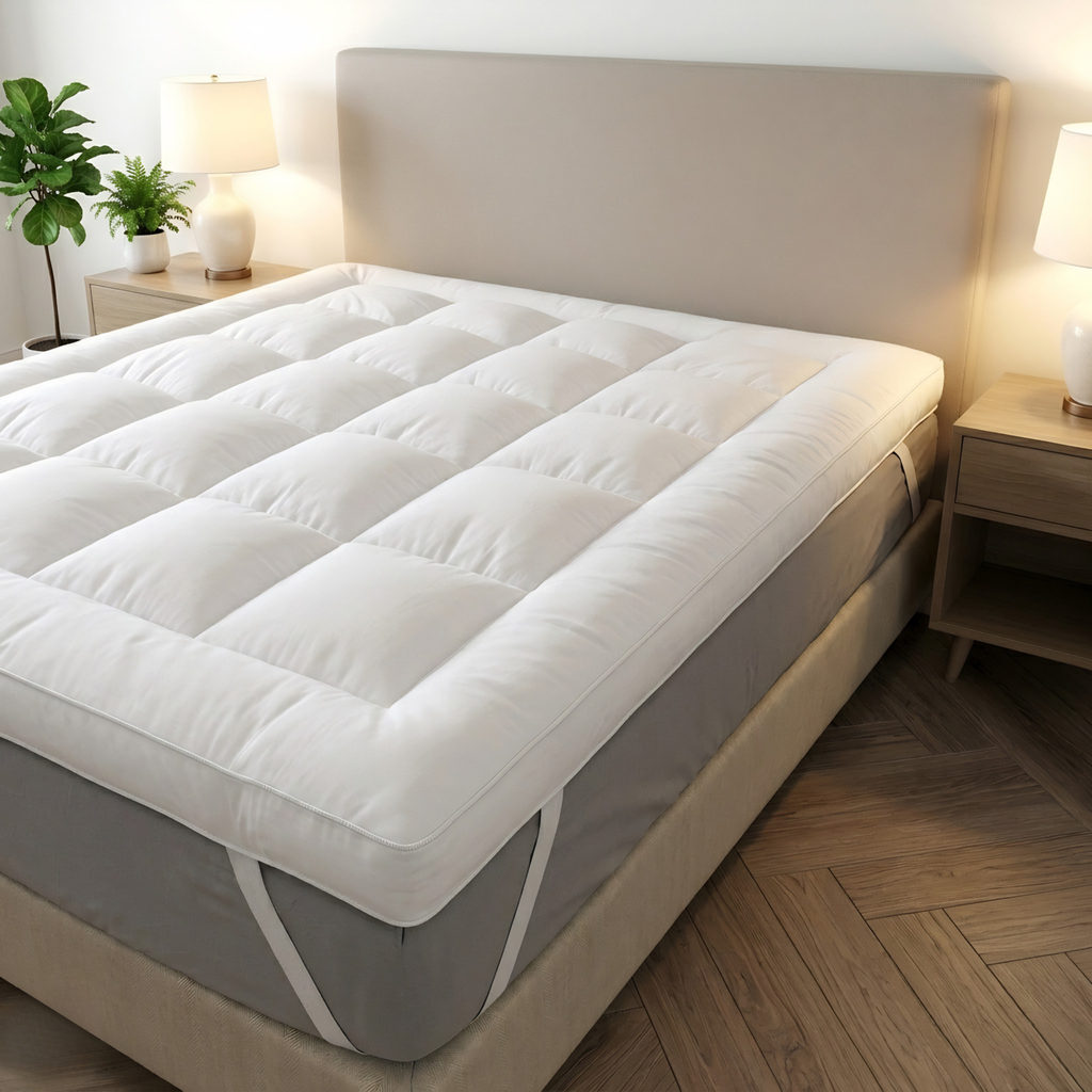 10cm Extra Thick Mattress Topper | 1100GSM Deep-Fill Luxury | All UK Sizes | 4AS