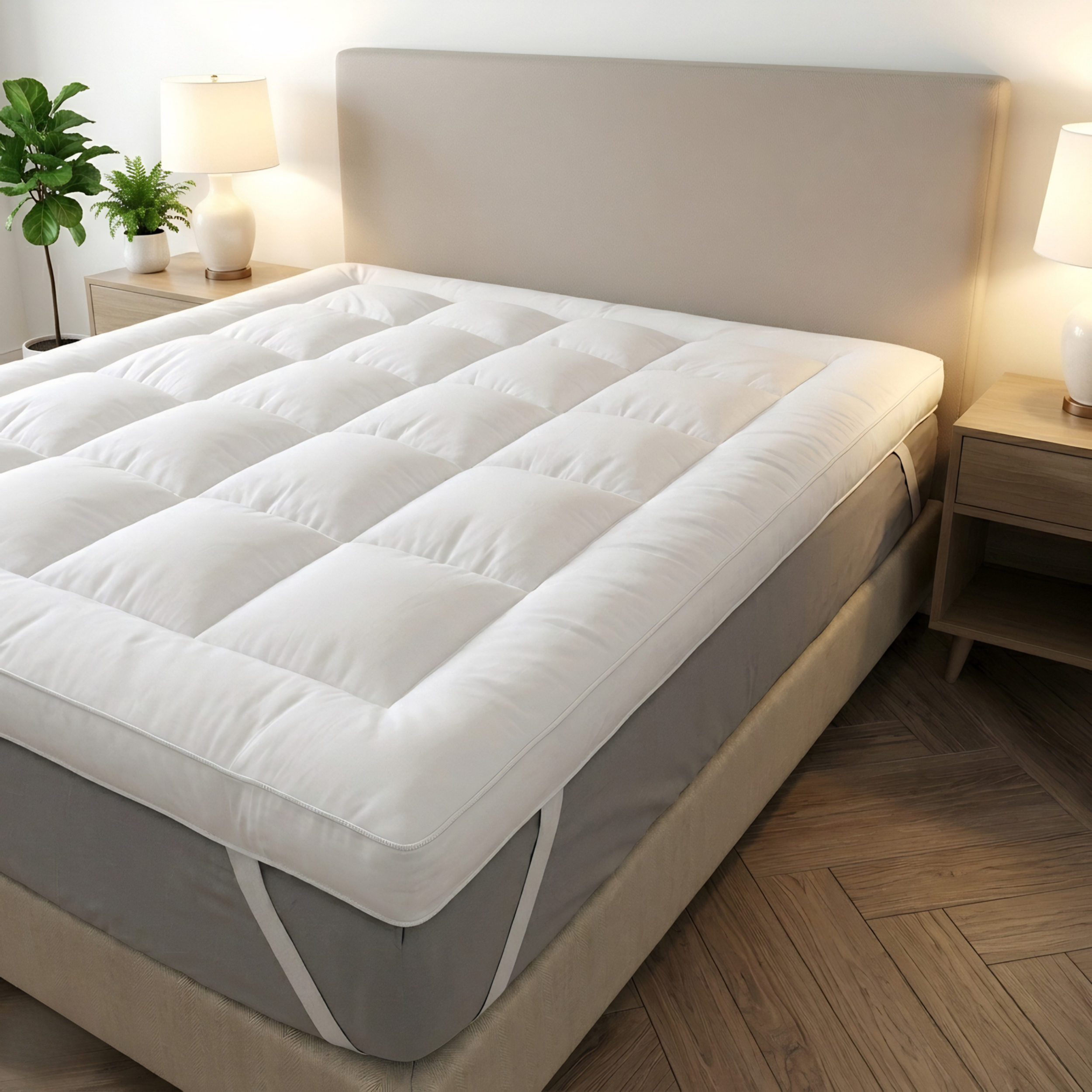 10cm Extra Thick Mattress Topper | 1100GSM Deep-Fill Luxury | All UK Sizes | 4AS