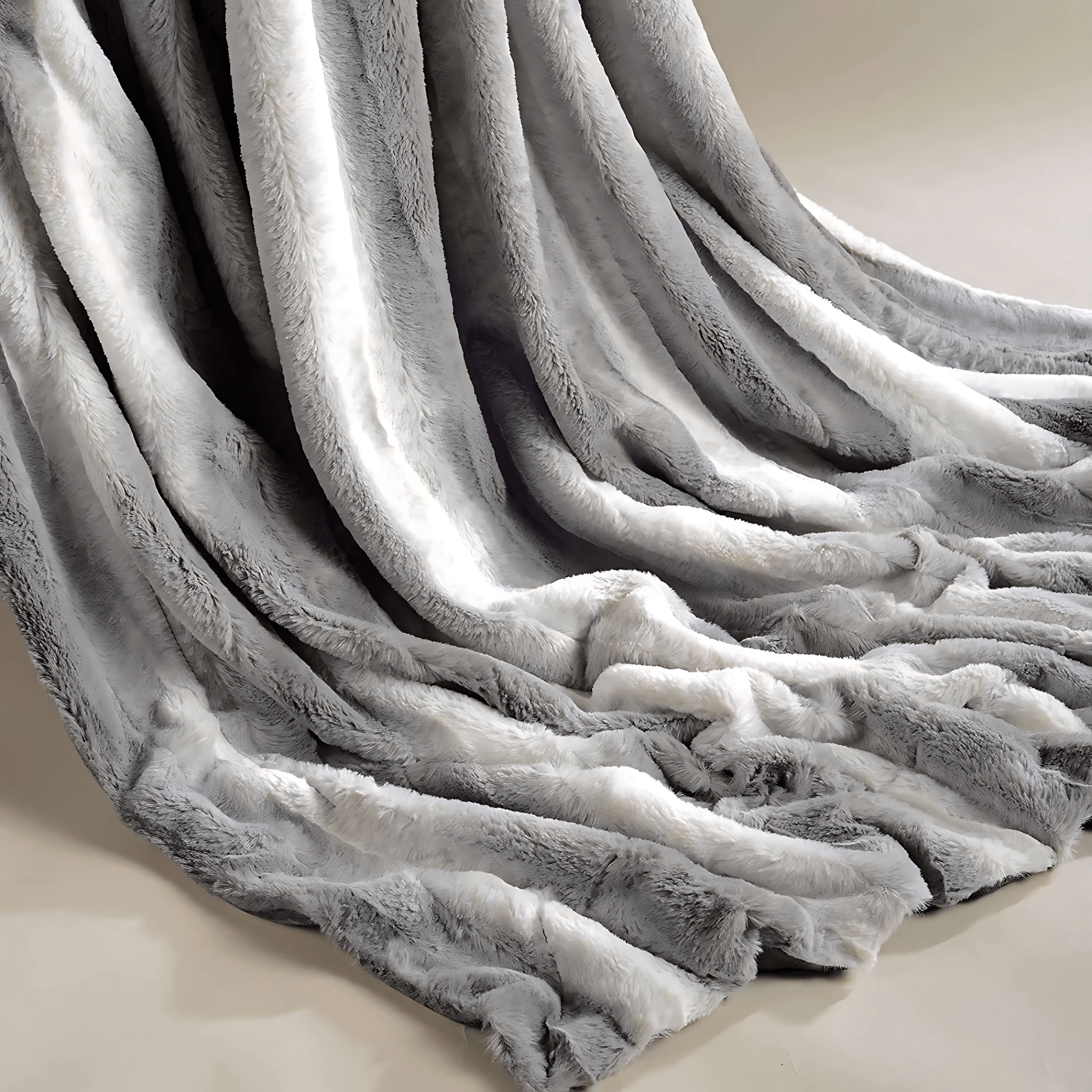 Luxury Faux Fur Rabbit Throw Blanket – Super Soft &amp; Ethical Comfort | Multiple Sizes &amp; Colours - 4A's Global