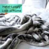Luxury Faux Fur Rabbit Throw Blanket – Super Soft &amp; Ethical Comfort | Multiple Sizes &amp; Colours - 4A's Global