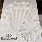 Egyptian Cotton Sateen Fitted Sheet – Luxurious 300 Thread Count Hotel-Quality Bedding for a Perfect Fit - 4A's Global