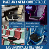 Memory Foam Seat Cushion – Ergonomic Cooling Comfort for Office, Car &amp; Home | 45x35cm | Black - 4A's Global