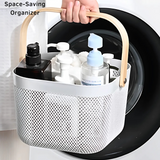 Metal Fruit Basket with Wooden Handle – Steel Mesh Food Storage & Kitchen Organiser Square Basket - 4A's Global