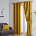 Thermal Blackout Eyelet Curtains 99% Light Block, 10 Sizes 6 Colours - Royal Home Furnishing