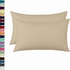 Polycotton Pillowcase Pair Percale 180TC, 13 Colours Standard Size - High Living