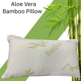 Crushed Memory Foam Bamboo Pillow – Cooling, Adjustable &amp; Hypoallergenic | 39 x 64 x 16 cm / 15.3 x 25.2 x 6.3 in - 4A's Global
