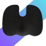 Memory Foam Seat Cushion – Ergonomic Cooling Comfort for Office, Car &amp; Home | 45x35cm | Black - 4A's Global
