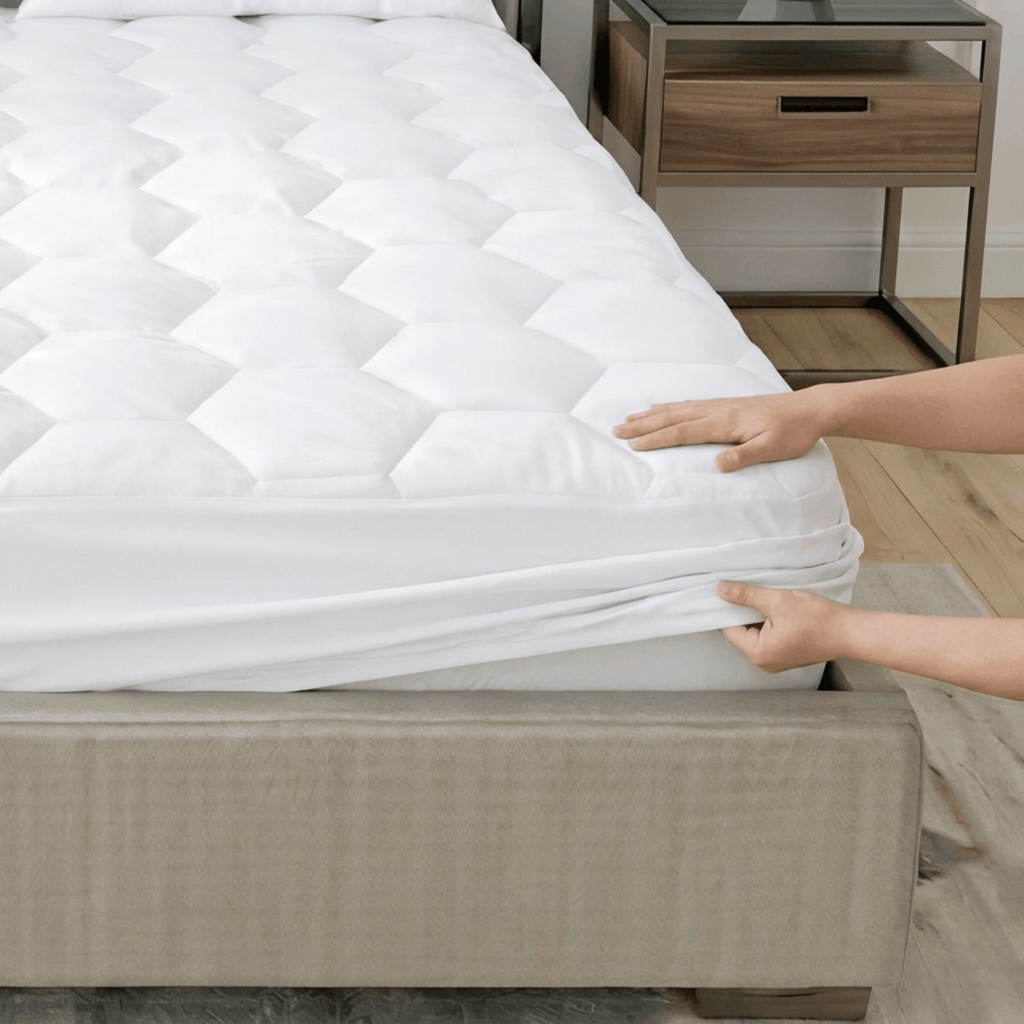 Premium 30cm Extra Deep Waterproof Mattress Protector | Breathable & Noiseless | White | UK Sizes (Single, Double, King, Super King) - 4A's Global