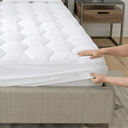 Premium 30cm Extra Deep Waterproof Mattress Protector | Breathable & Noiseless | White | UK Sizes (Single, Double, King, Super King) - 4A's Global