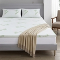 Bamboo Mattress Topper 2.5cm Gel Memory Foam Cooling Anti-Slip, All UK Sizes - Heaven High - 4A's Global