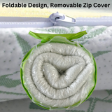 High Living Mattress Topper Bamboo 40D Gel Memory Foam, 2.5cm Thick, 300gsm Bamboo Fabric, Removable Zipper Cover