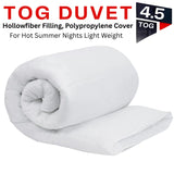 All Seasons Duvet Tog 4.5Hollowfiber Filling, Polypropylene Cover – Lightweight Quilt, Comforter &amp; Throw for Sofa or Bed