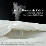 All Seasons Duvet Tog 4.5Hollowfiber Filling, Polypropylene Cover – Lightweight Quilt, Comforter &amp; Throw for Sofa or Bed